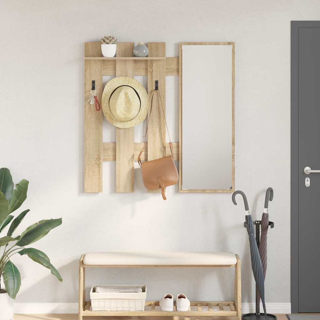 vidaXL Wall-Mounted Coat Rack Wall-Mounted Engineered wood
