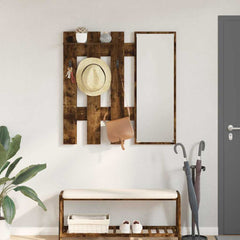 vidaXL Wall-Mounted Coat Rack Wall-Mounted Smoked Oak Engineered wood 1