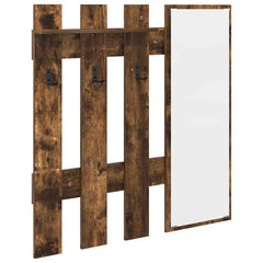 vidaXL Wall-Mounted Coat Rack Wall-Mounted Smoked Oak Engineered wood 2