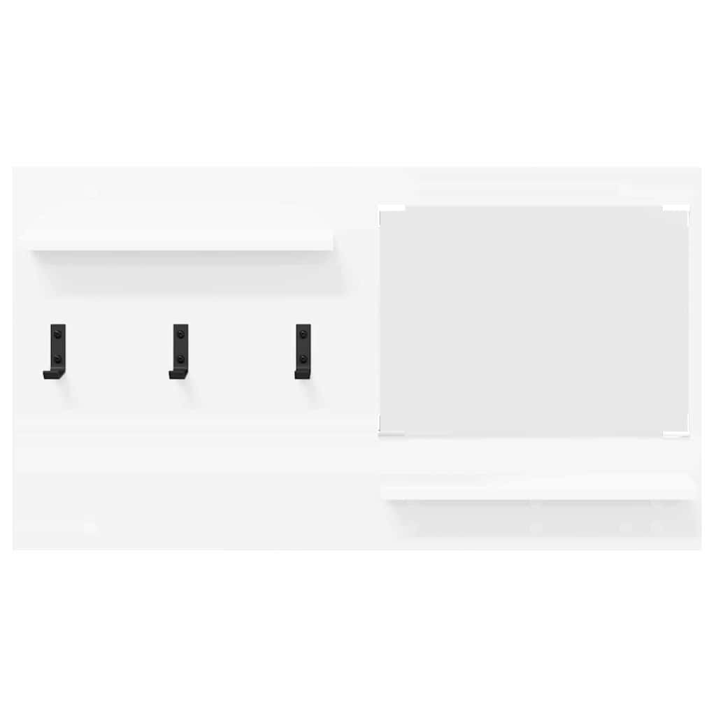 vidaXL Wall-Mounted Coat Rack Wall-Mounted White 90 x 10 x 50 cm 5