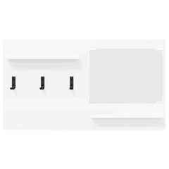 vidaXL Wall-Mounted Coat Rack Wall-Mounted White 90 x 10 x 50 cm 5