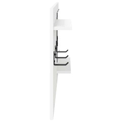 vidaXL Wall-Mounted Coat Rack Wall-Mounted White 90 x 10 x 50 cm 6
