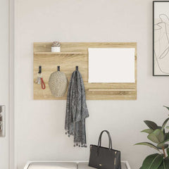 vidaXL Wall-Mounted Coat Rack Wall-Mounted Sonoma Oak 90 x 10 x 50 cm 1