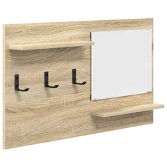 vidaXL Wall-Mounted Coat Rack Wall-Mounted Sonoma Oak 90 x 10 x 50 cm 2