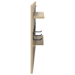 vidaXL Wall-Mounted Coat Rack Wall-Mounted Sonoma Oak 90 x 10 x 50 cm 6