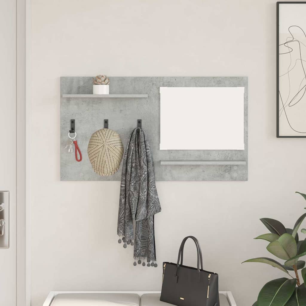 vidaXL Wall-Mounted Coat Rack Wall-Mounted Concrete Grey 1