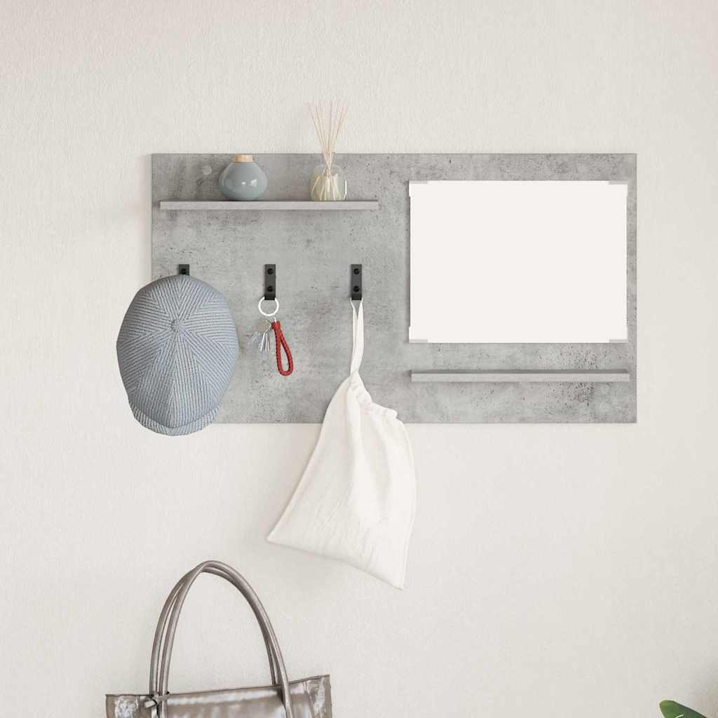 vidaXL Wall-Mounted Coat Rack Wall-Mounted Concrete Grey 4