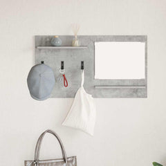 vidaXL Wall-Mounted Coat Rack Wall-Mounted Concrete Grey 4