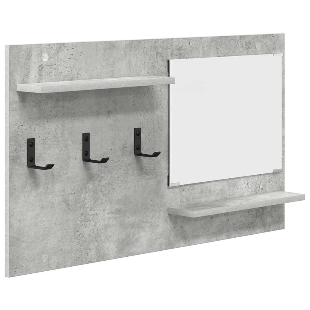 vidaXL Wall-Mounted Coat Rack Wall-Mounted Concrete Grey 2