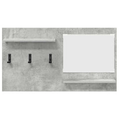 vidaXL Wall-Mounted Coat Rack Wall-Mounted Concrete Grey 5