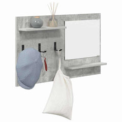 vidaXL Wall-Mounted Coat Rack Wall-Mounted Concrete Grey 3