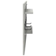 vidaXL Wall-Mounted Coat Rack Wall-Mounted Concrete Grey 6