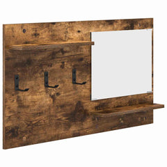 vidaXL Wall-Mounted Coat Rack Wall-Mounted Smoked Oak 90 x 10 x 50 cm 2