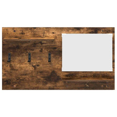vidaXL Wall-Mounted Coat Rack Wall-Mounted Smoked Oak 90 x 10 x 50 cm 5