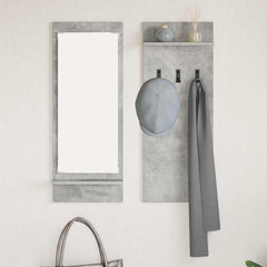 vidaXL Wall-Mounted Coat Rack Wall-Mounted Concrete Grey 4