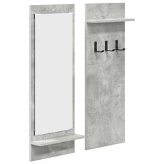 vidaXL Wall-Mounted Coat Rack Wall-Mounted Concrete Grey 2