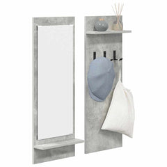 vidaXL Wall-Mounted Coat Rack Wall-Mounted Concrete Grey 3