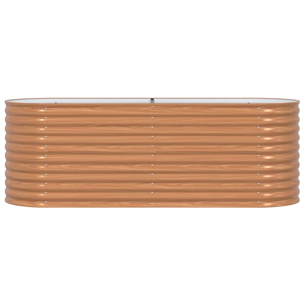 Raised Bed 240 x 80 x 81 cm Steel Wood-like