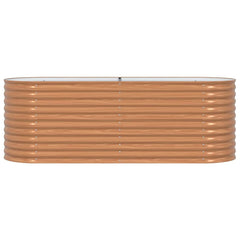 Raised Bed 240 x 80 x 81 cm Steel Wood-like