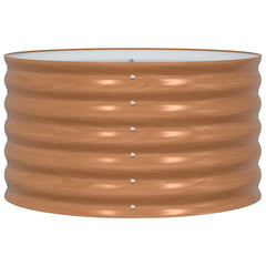 vidaXL Raised Bed Brown 80 x 80 x 44 cm Steel 5