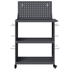 vidaXL Tool Trolley Anthracite 65 x 35 x 111 cm Cold-rolled Steel 5