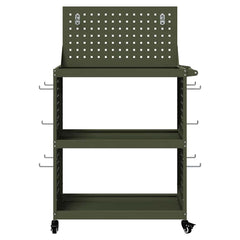 vidaXL Tool Trolley Olive Green 65 x 35 x 111 cm Cold-rolled Steel 5