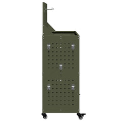 vidaXL Tool Trolley Olive Green 65 x 35 x 111 cm Cold-rolled Steel 6
