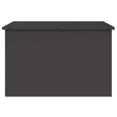 Garden Storage Cushion Box Galvanised Steel 80 x 50.5 x 50 cm Black