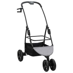 Folding Pet Stroller Adjustable 81 x 47 x 99 cm Polyester Grey 3 wheels