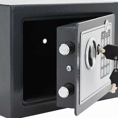 vidaXL Digital Safe with Lock Dark grey 23 x 17 x 17 cm Steel 5
