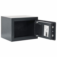 Digital Safe with Lock Dark grey Steel 23 cm 17 cm 17 cm