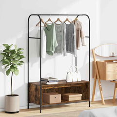 Clothes Rack Brown Oak 100 x 44 x 160 cm Engineered Wood Smoked oak