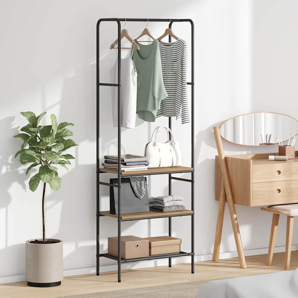 Clothes Rack 60 x 30 x 171 cm Engineered Wood Artisan oak