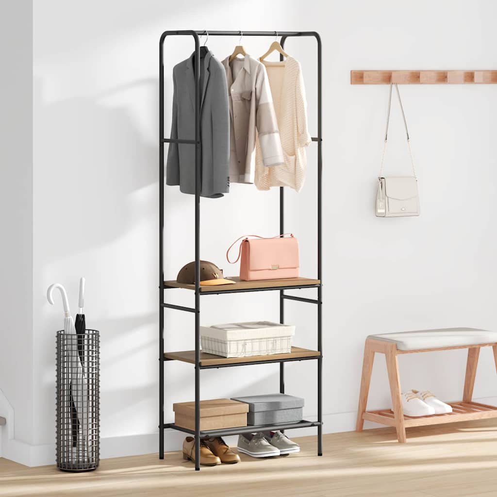 Clothes Rack 60 x 30 x 171 cm Engineered Wood Artisan oak