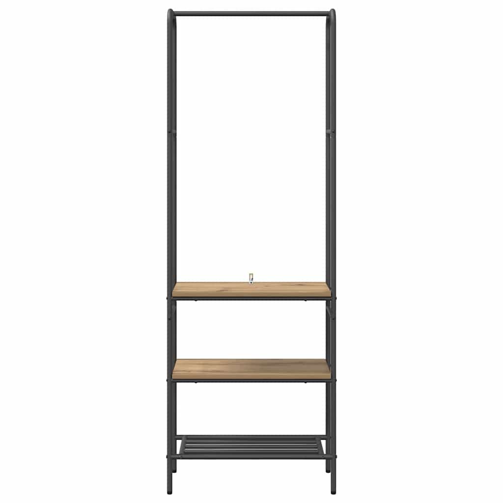 Clothes Rack 60 x 30 x 171 cm Engineered Wood Artisan oak