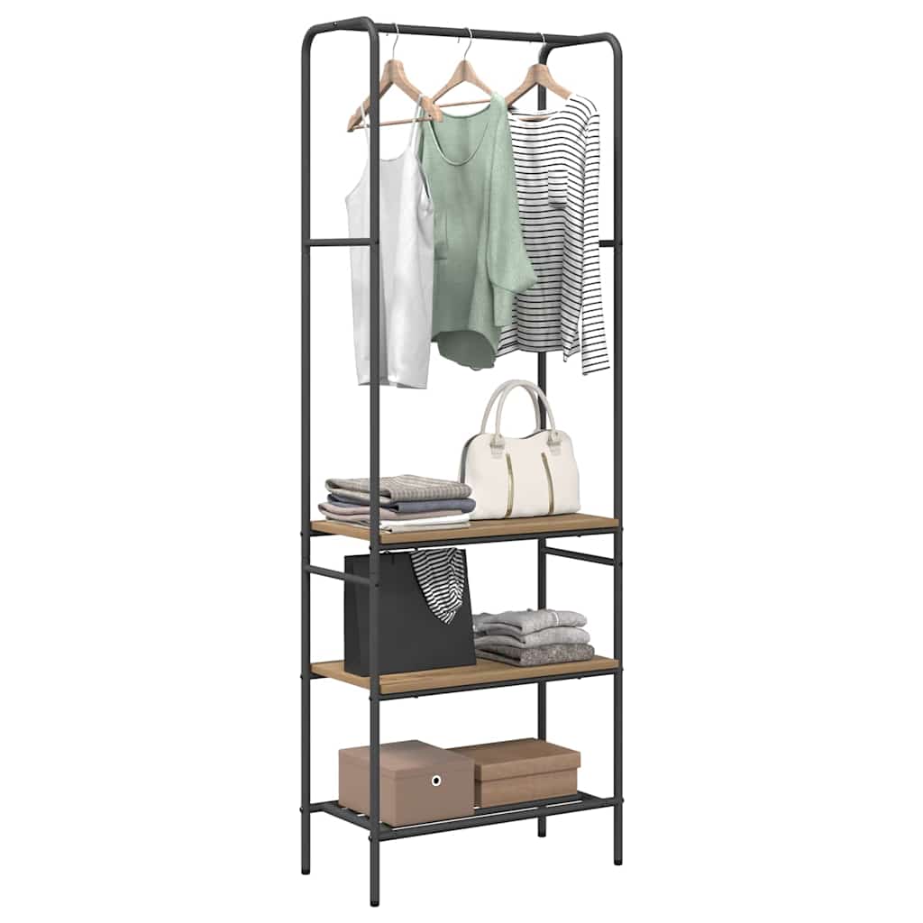 Clothes Rack 60 x 30 x 171 cm Engineered Wood Artisan oak