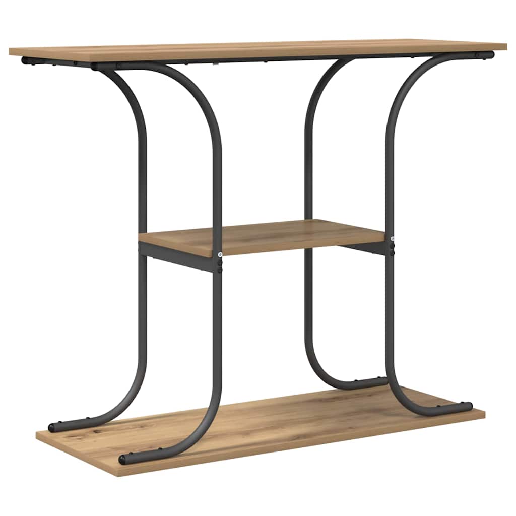 vidaXL Console Table Artisan Oak 101 x 35 x 80.5 cm Engineered Wood 2