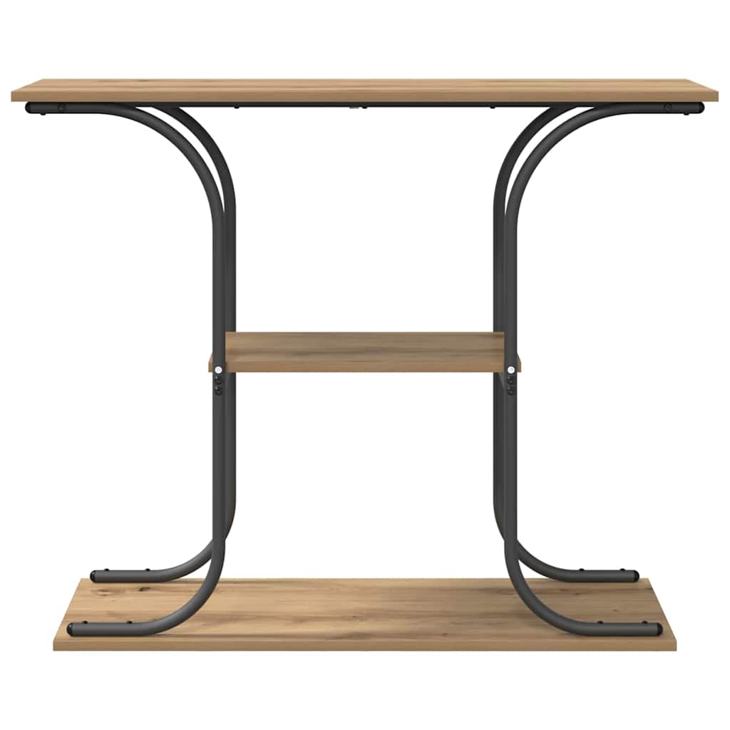 vidaXL Console Table Artisan Oak 101 x 35 x 80.5 cm Engineered Wood 5