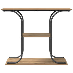 vidaXL Console Table Artisan Oak 101 x 35 x 80.5 cm Engineered Wood 5