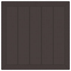 Garden Dining Set 3 pcs Polypropylene 2-Seater Brown Taupe