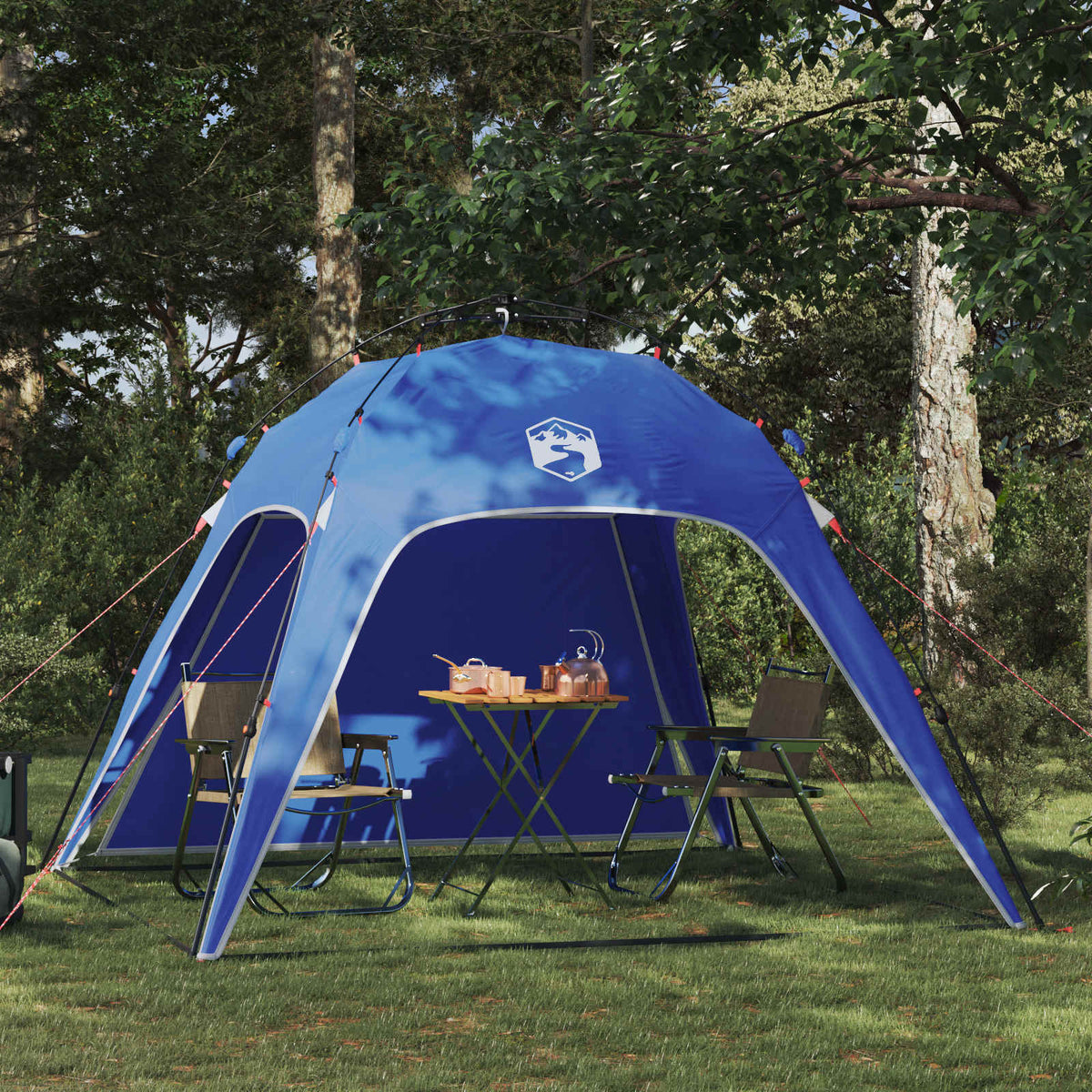 Instant Tent 4-Person Quick-Release 4-Person Azure blue