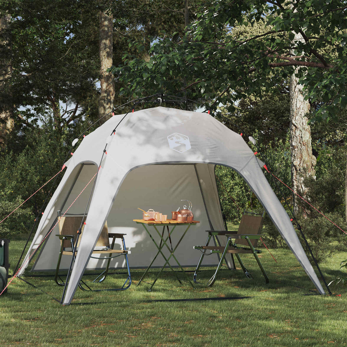 Instant Tent 4-Person Quick-Release 4-Person Grey