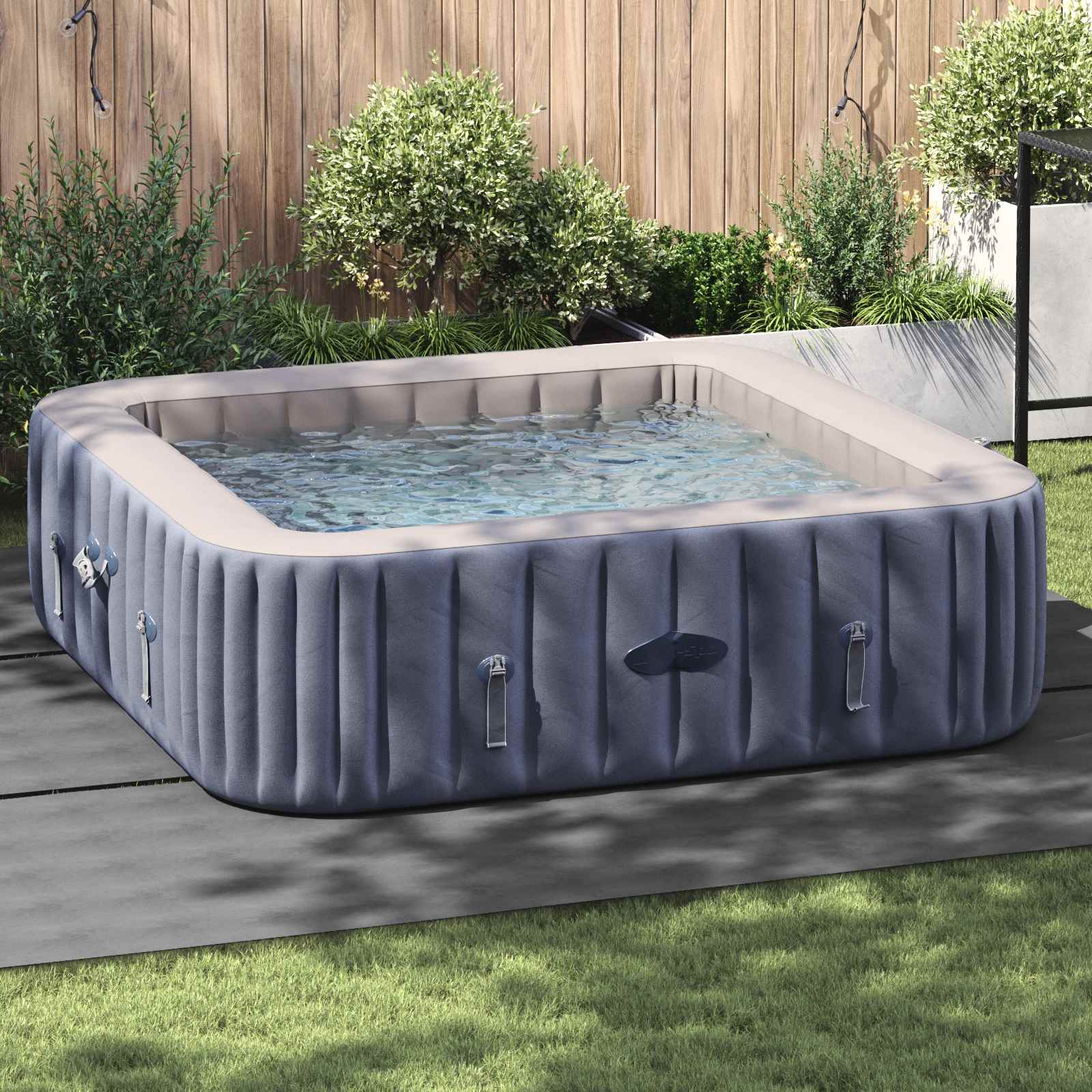 vidaXL Pool Ground Sheet 396 x 396 x 0.1 cm Square Non-woven Fabric 1