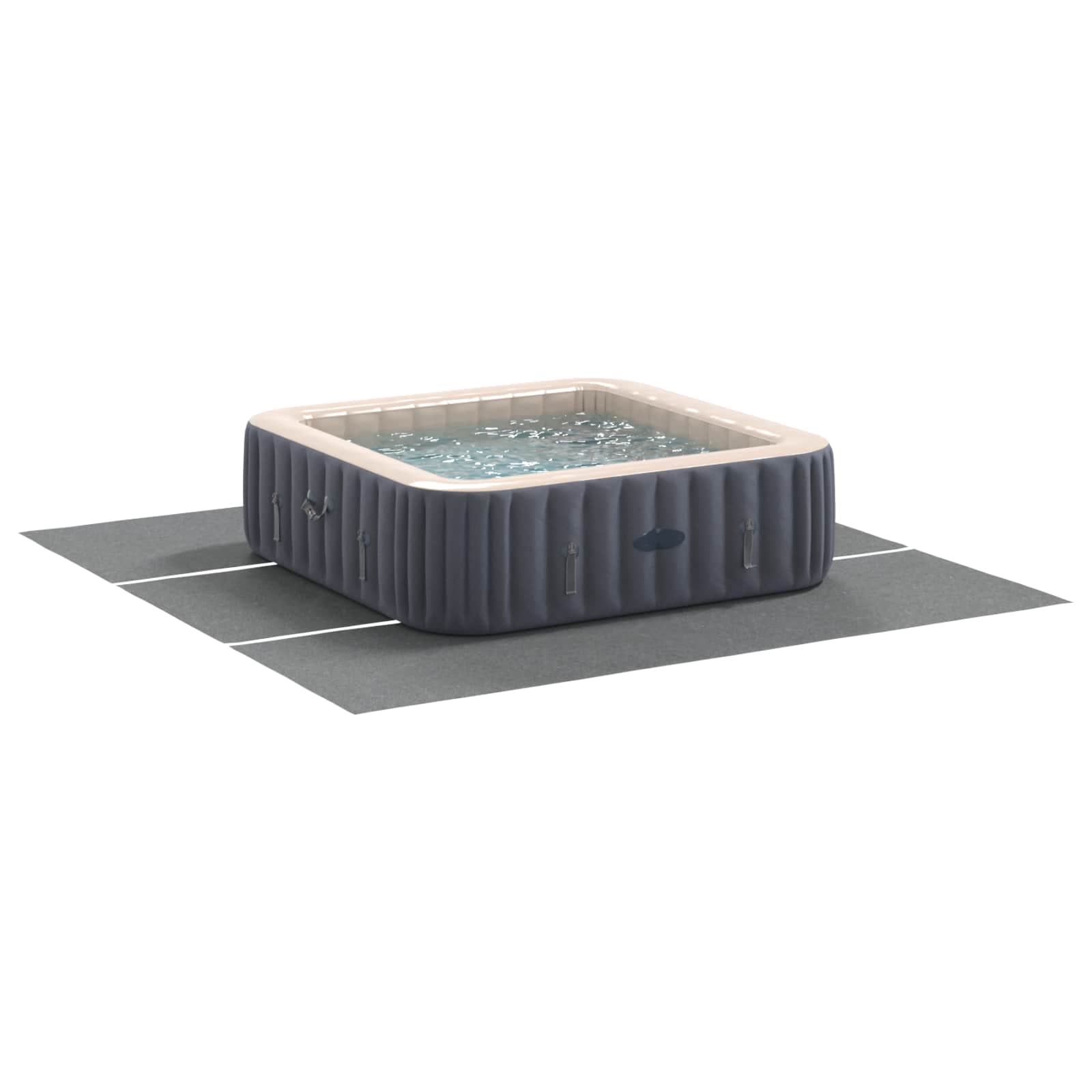 vidaXL Pool Ground Sheet 396 x 396 x 0.1 cm Square Non-woven Fabric 3