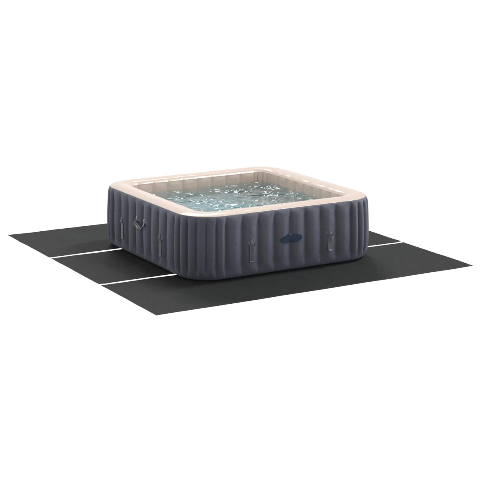 vidaXL Pool Ground Sheet 396 x 396 x 0.1 cm Square Non-woven Fabric 3