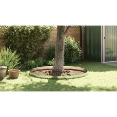 vidaxl Lawn Fence 100 x 20 x 0.07 cm Galvanized Steel Galvanized Color 1