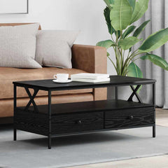 vidaXL Coffee Table Black oak 100 x 51 x 45 cm Engineered wood 1