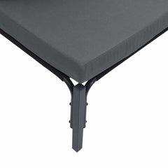 Garden Sofa Black Steel