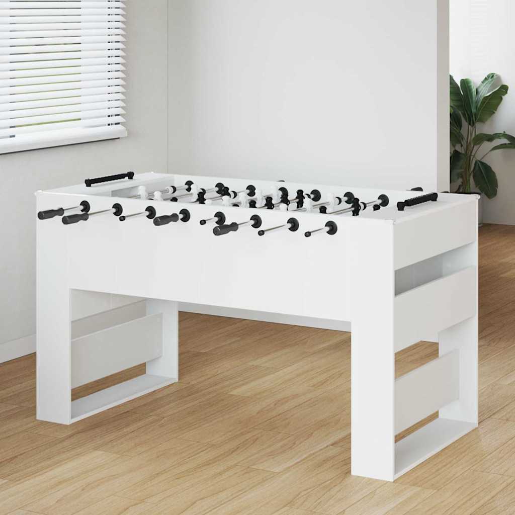 Foosball Table 146.5 x 74 x 85 cm Engineered Wood White