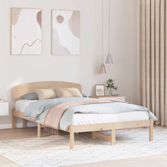 Bed Frame Headboard Solid Pine Wood Length Natural